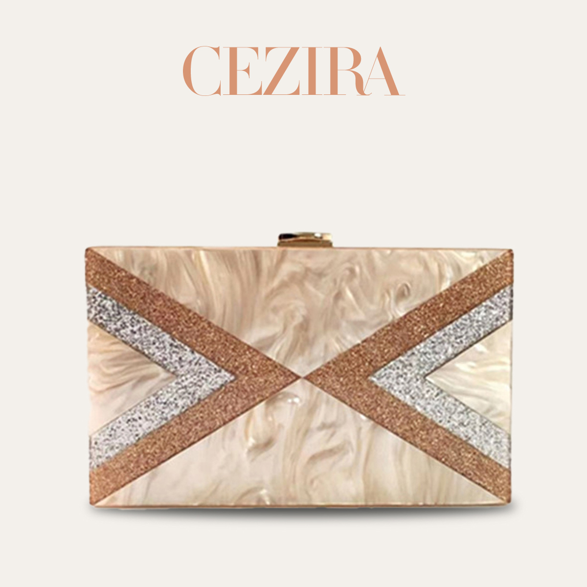 Ethnic Fashion Designer - Sac de soirée en acrylique CR