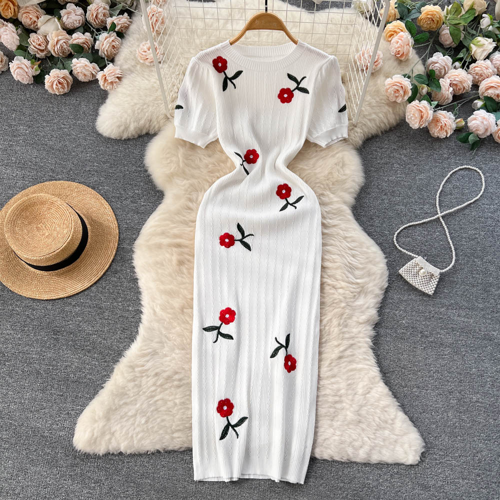 Kaftan Women Boho - Robe longue en tricot au crochet