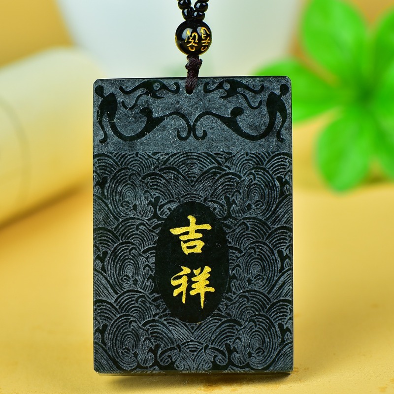 Pendentif en jade Ruyi de styl - The Ethnic Fashion avis et prix