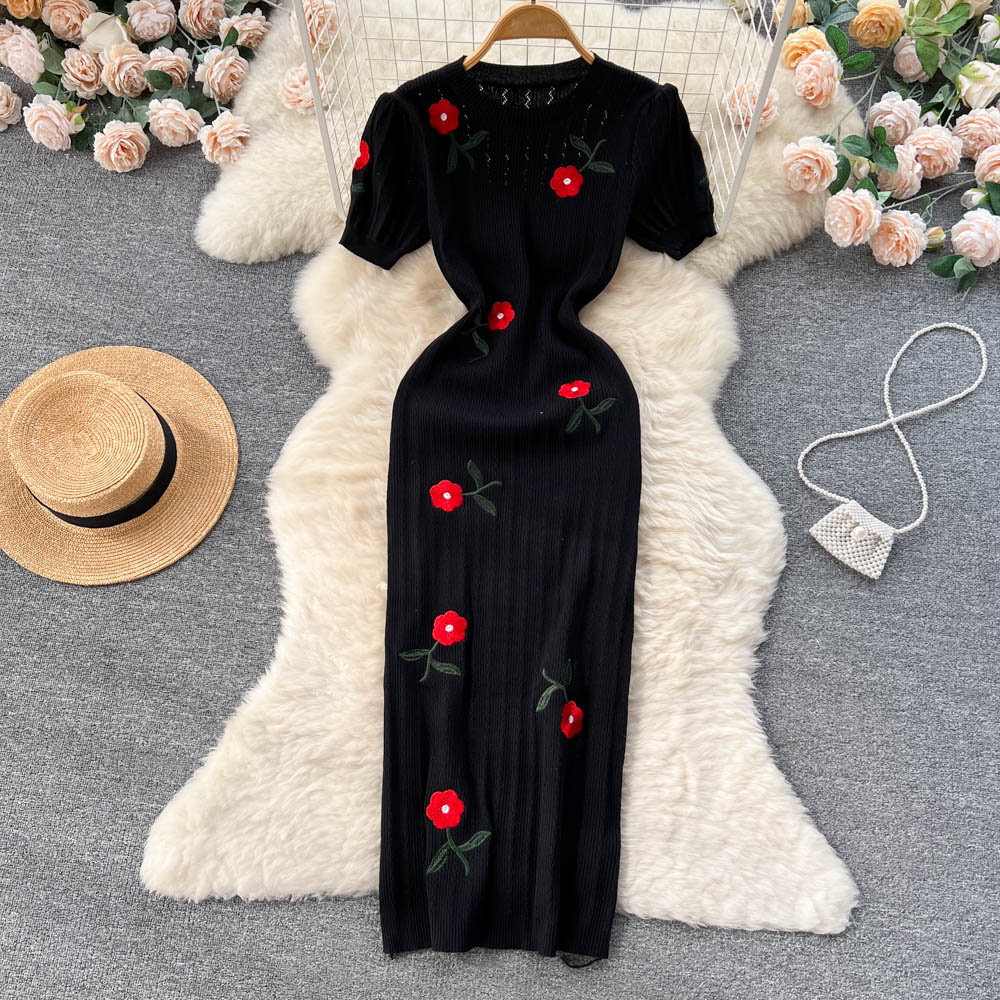 Robe longue en tricot au croch - Kaftan Women Boho avis et prix