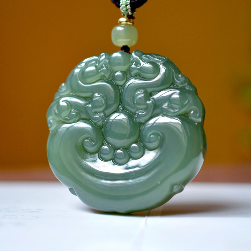 Pendentif en Jade Hetian Natur - Go Ethnic Fashion avis et prix