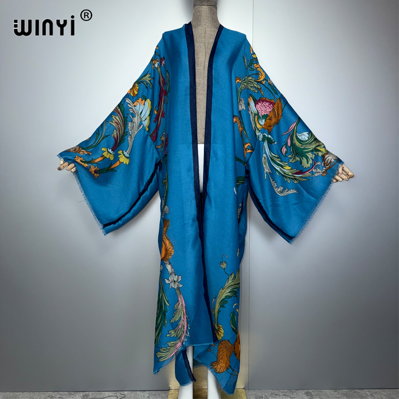 Robe maxi kimono bohème WINYI  - Kaftan Women Boho avis et prix