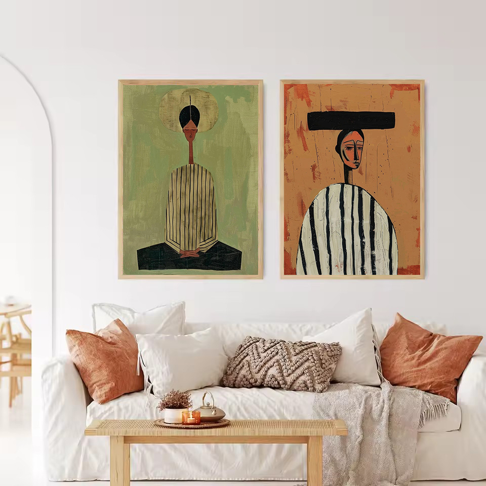 Affiche sur toile abstraite de - Ethnic Contemporary Fashion avis et prix