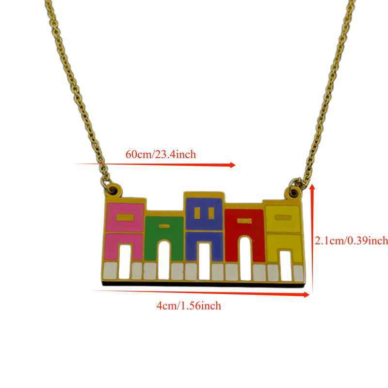 Collier pendentif maison color - Ethnic Fashion House avis et prix