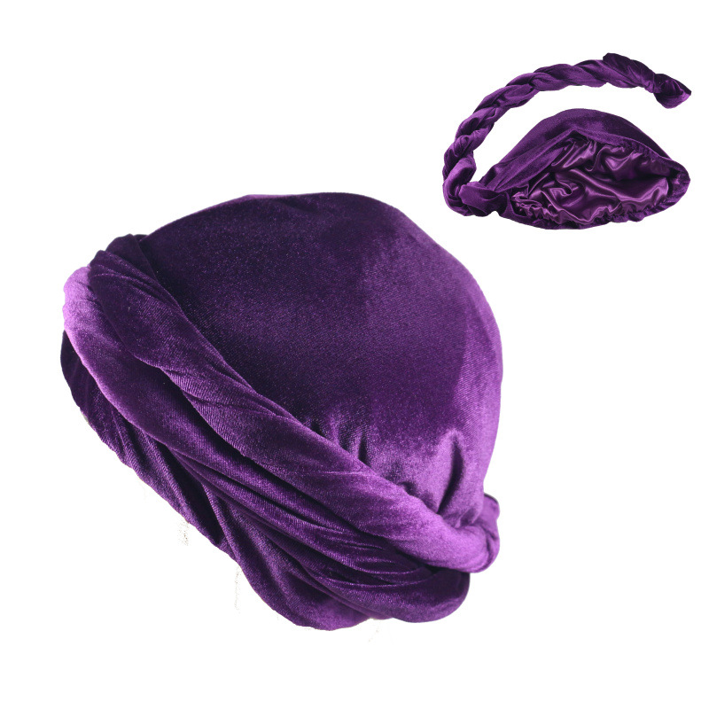 Foulard de tête en velours pou - Ethnic Fashion Designer avis et prix