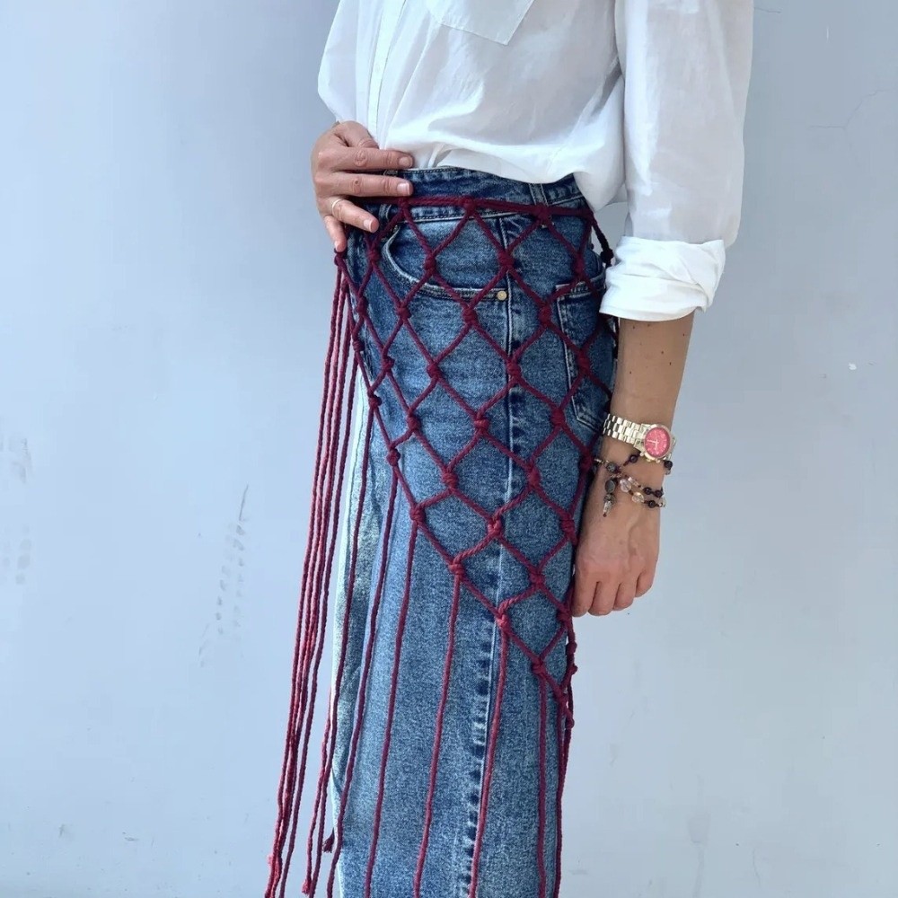 Écharpe-châle bohème à franges - Ethnic Fashion Designer avis et prix